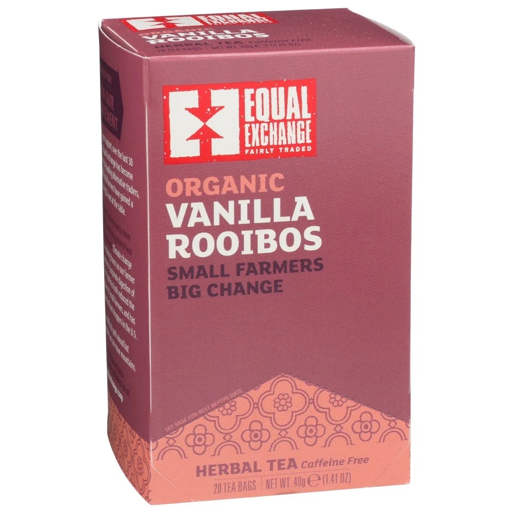 Tea, Vanilla Rooibos, Caffeine Free, Individually Wrapped with String,6 - 20 COUNT