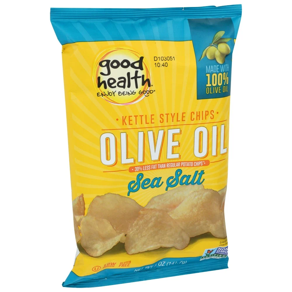 Chips, Potato, Kettle, Olive Oil Sea Salt,12 - 5 OUNCE