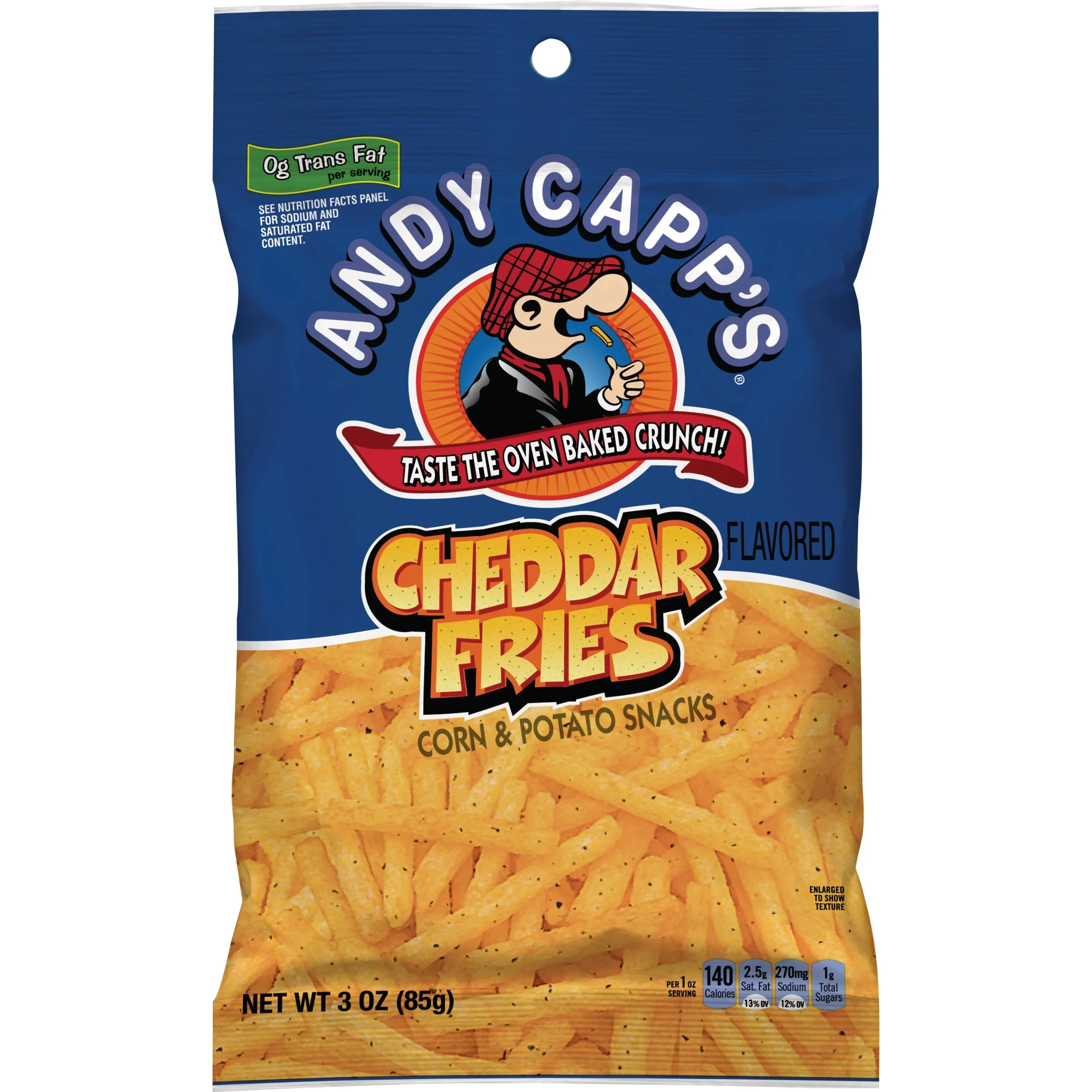 Snacks, Fries, Cheddar,35 - 3 OUNCE