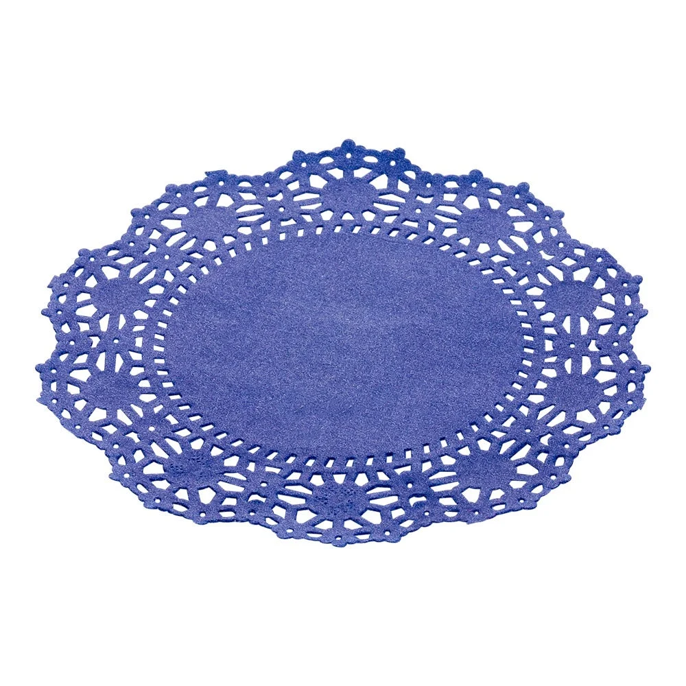 Doilies, Lace, 4 Inch, Paper, Navy Blue,1 - 100 COUNT