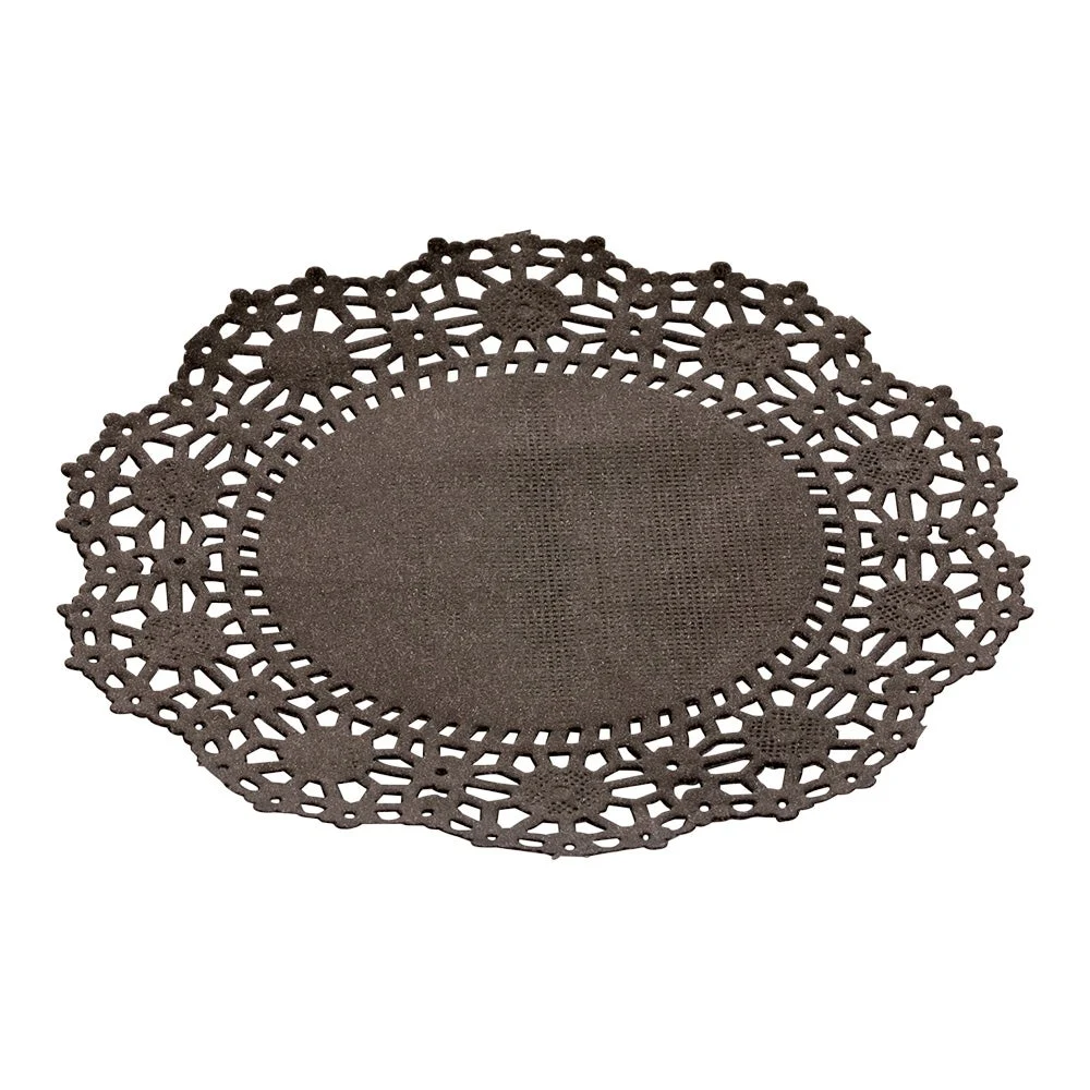 Doilies, Lace, 4 Inch, Paper, Black,1 - 100 COUNT
