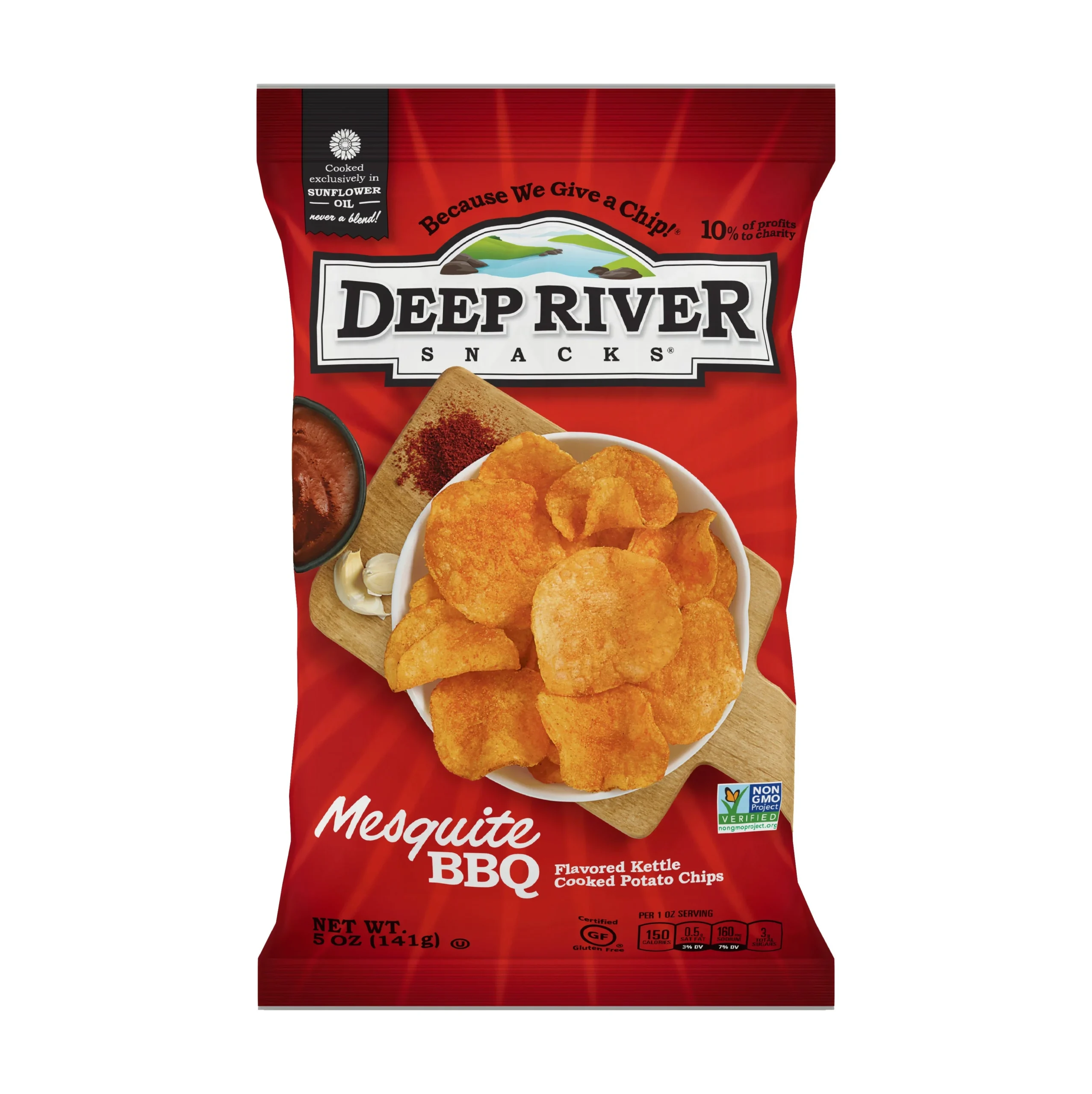 Chips, Potato, Kettle, Mesquite Barbecue,12 - 5 OUNCE