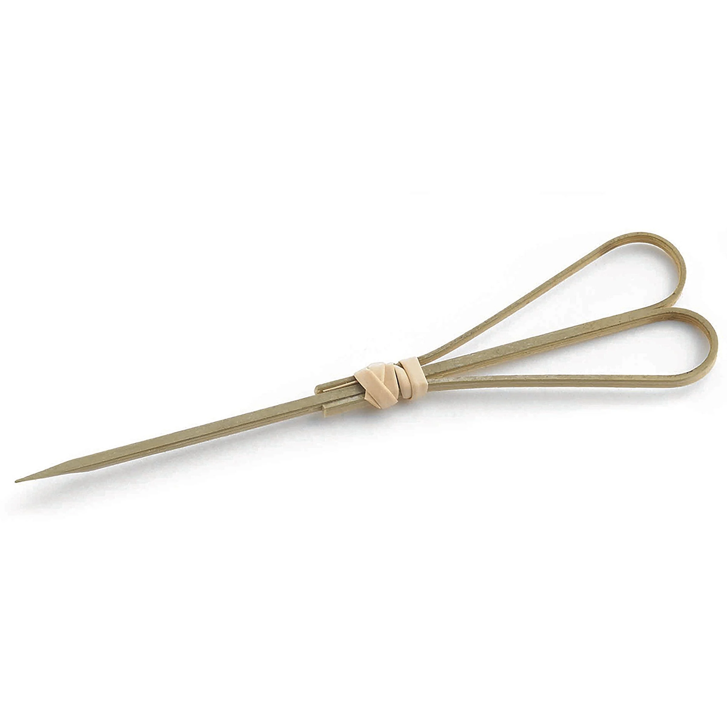 Picks, Heart-Shaped Loop, 4.5 Inch, Bamboo, Beige, 4.5 Linear Inch,12 - 100 COUNT