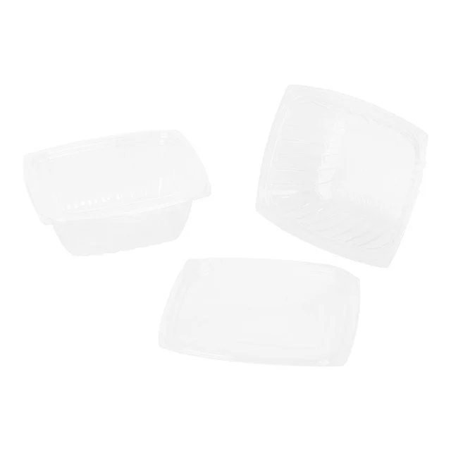 Containers, Deli, 32 Ounce, Plastic, Clear, Rectangle, with Lid, 32 Ounce,1 - 200 COUNT