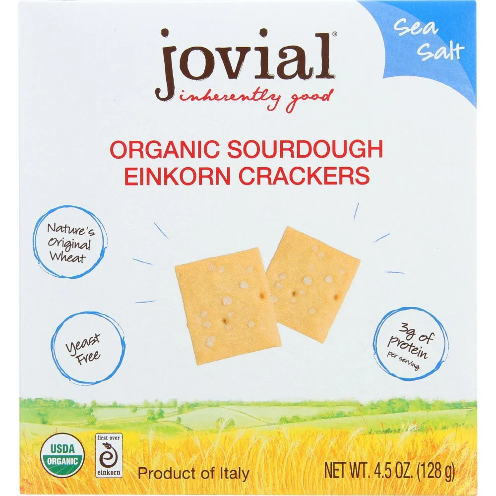 Crackers, Sourdough, Einkorn, Sea Salt,10 - 4.5 OUNCE