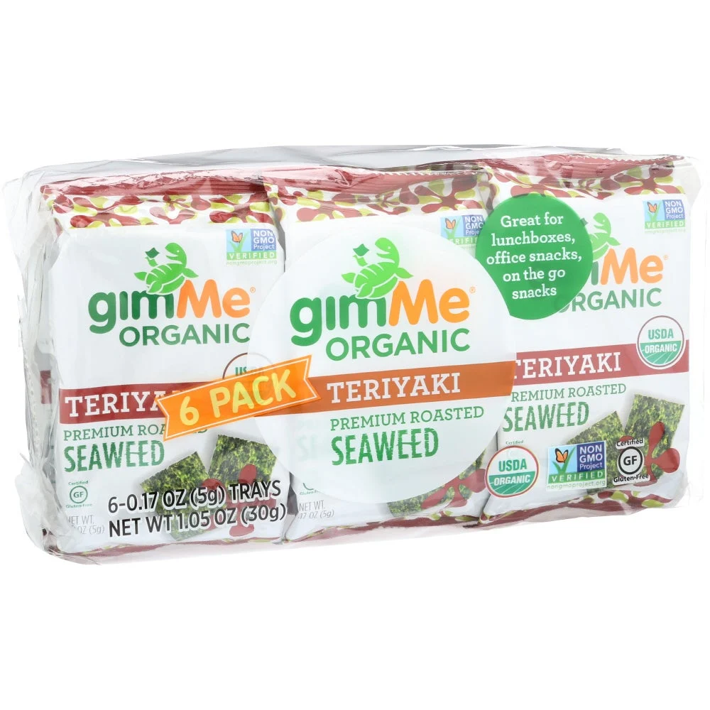 Snacks, Roasted Seaweed, Teriyaki, 0.17 Ounce,8 - 6 COUNT