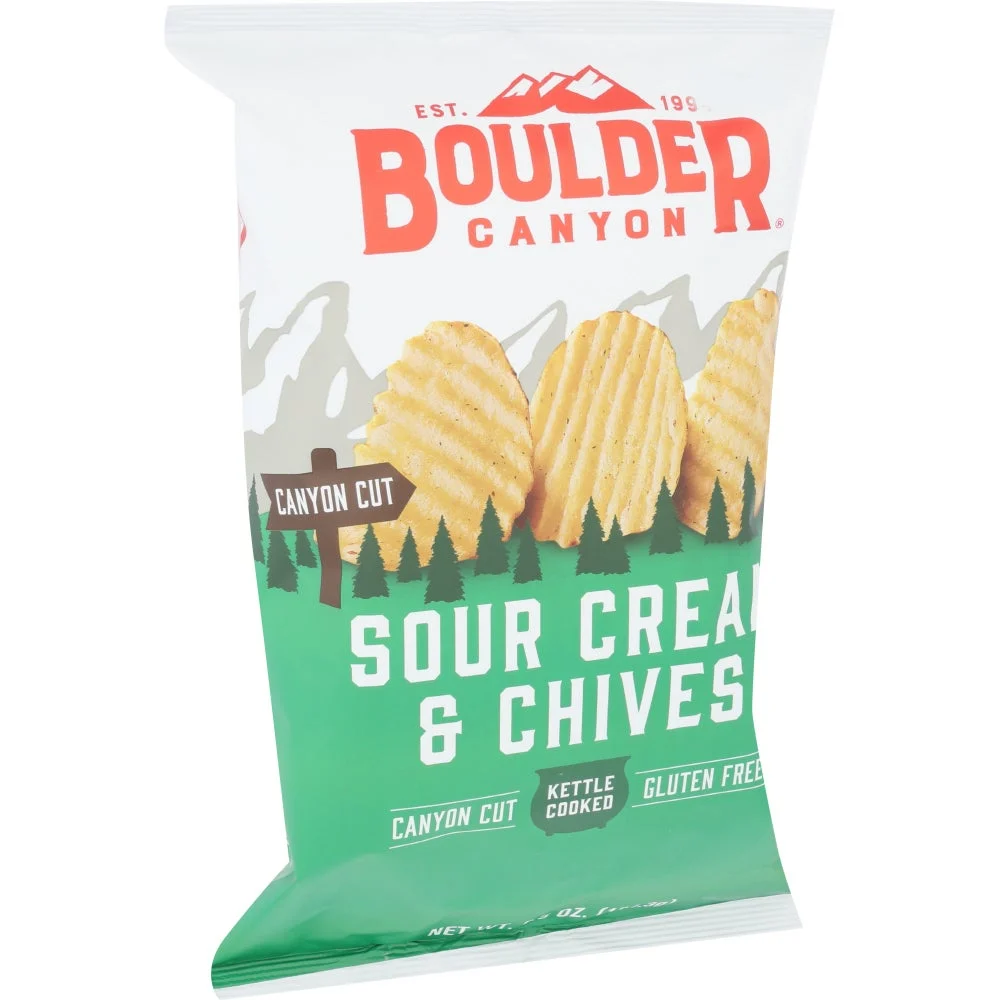 Chips, Potato, Kettle, Sour Cream & Chives,12 - 6.5 OUNCE
