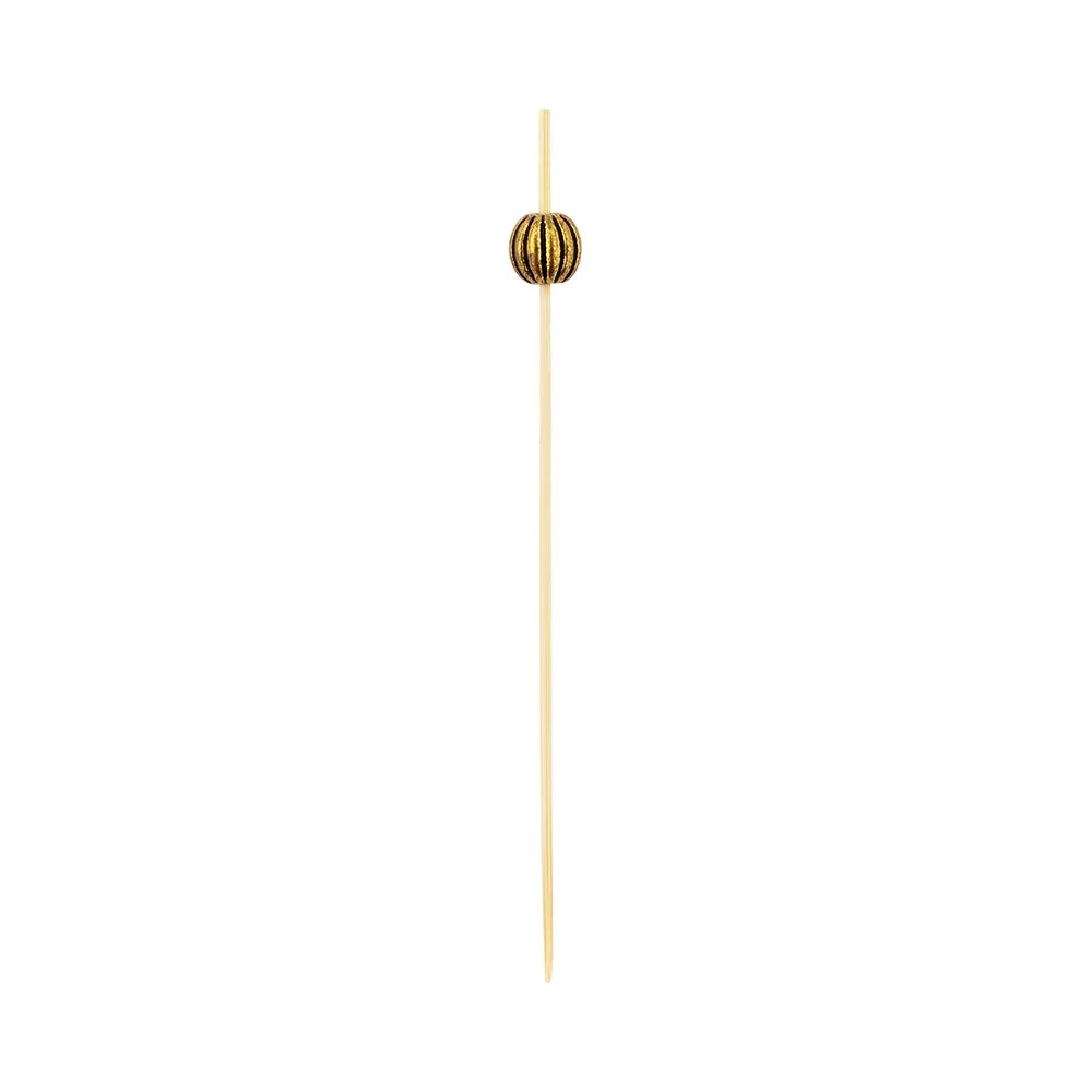 Picks, 4 Inch, Gold Metal Beaded, 4 Linear Inch,1 - 1000 COUNT