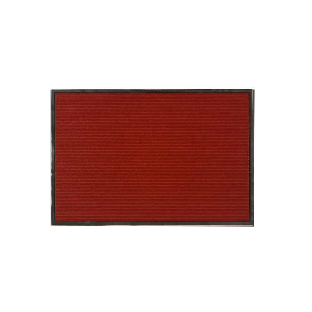 Floor Mat, Carpet, Comfy Feet, Dark Red, 36 x 24 Inch, Ribbed, Polypropylene,1 - 1 EACH