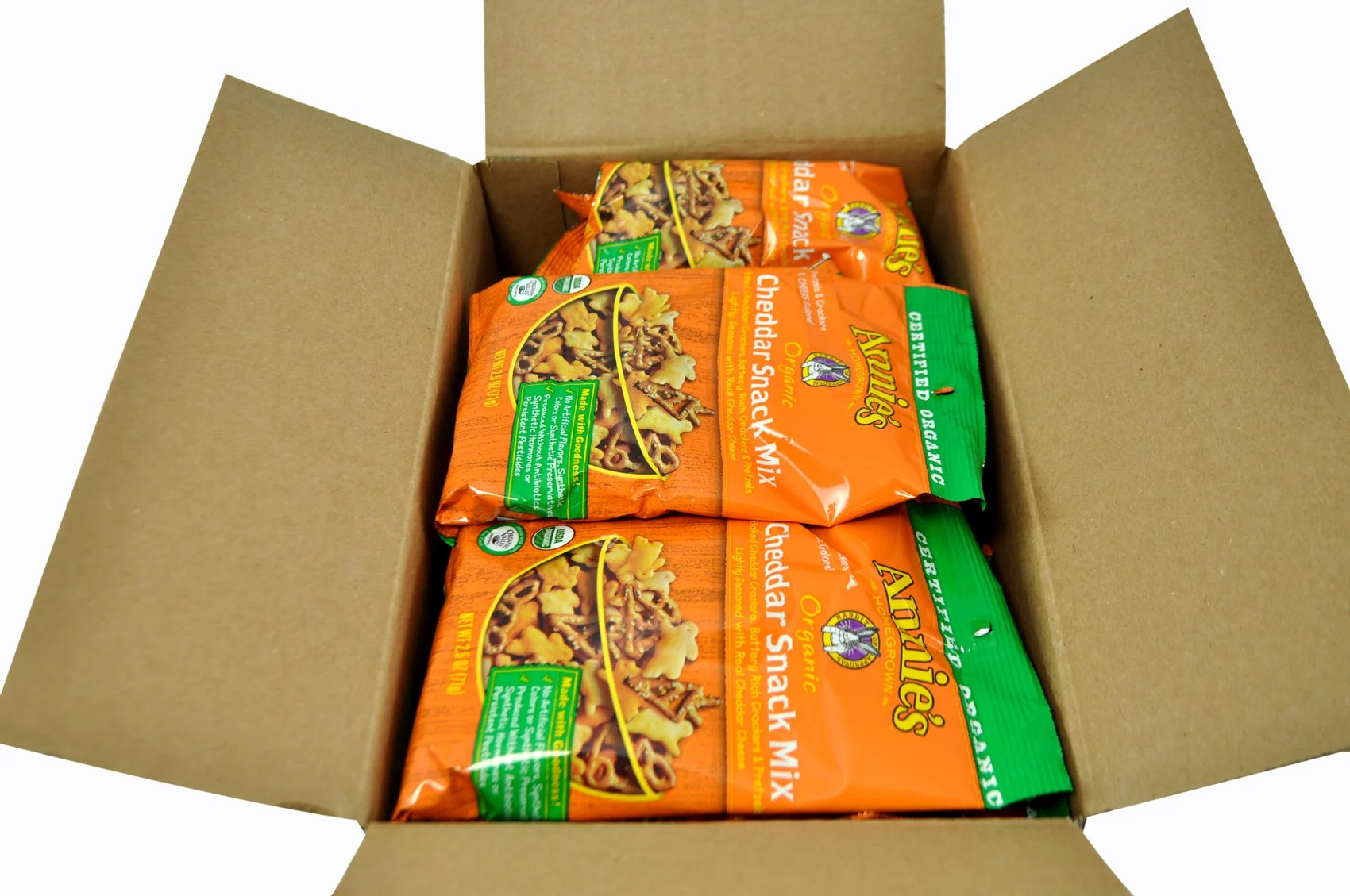 Snack Mix, Cheddar, Organic,12 - 2.5 OUNCE