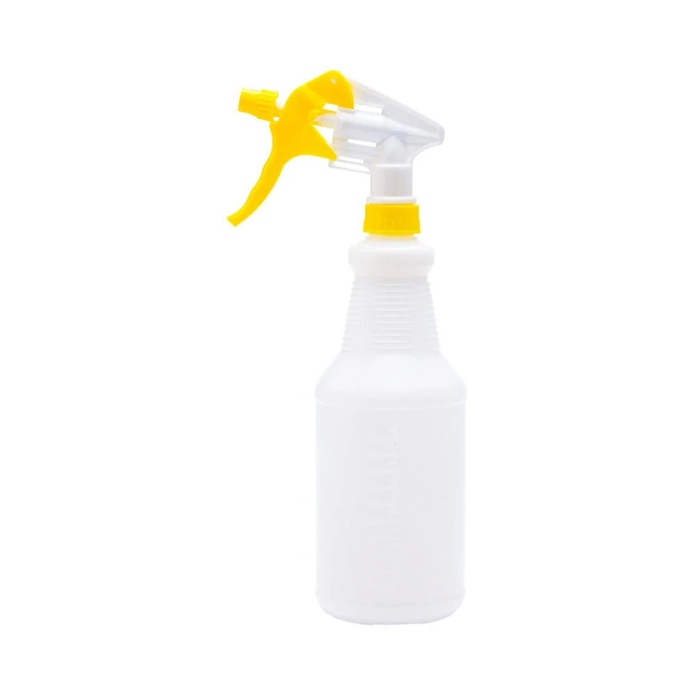 Spray Bottle, 25 Ounce, Yellow, Plastic, with Adjustable Nozzle,1 - 1 EACH