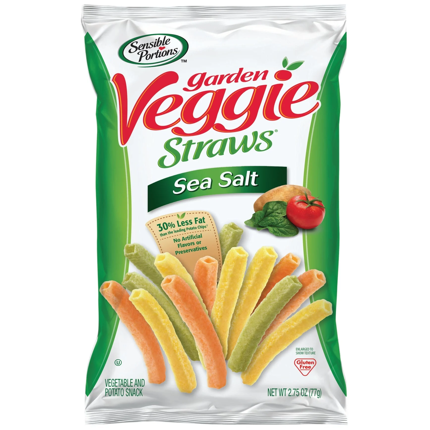Straws, Garden Veggie, Sea Salt, Single-Serve,6 - 2.75 OUNCE
