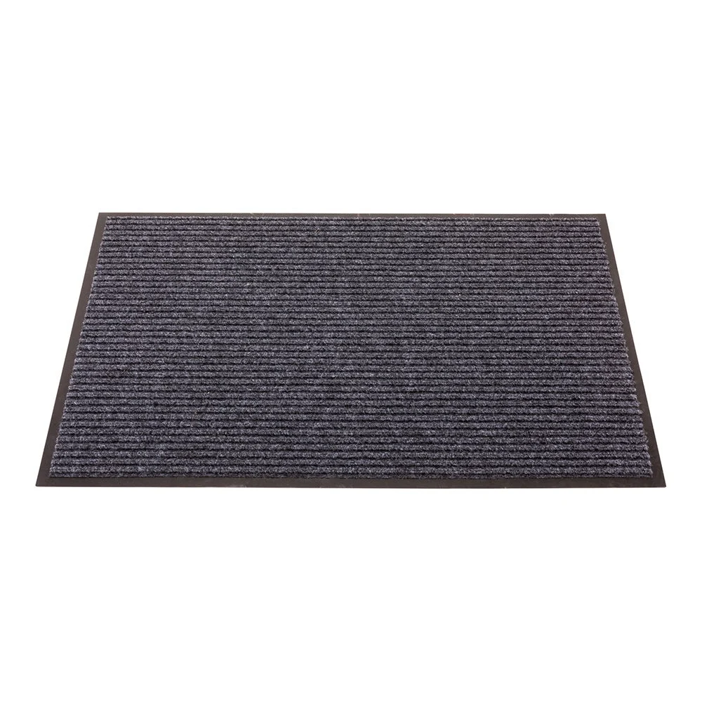 Floor Mat, Carpet, Comfy Feet, Gray, 36 x 24 Inch, Ribbed, Polypropylene,1 - 1 EACH