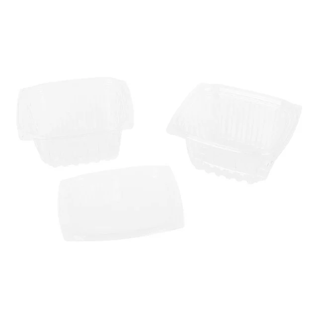 Containers, Deli, 16 Ounce, Plastic, Clear, Rectangle, with Lid, 16 Ounce,1 - 300 COUNT