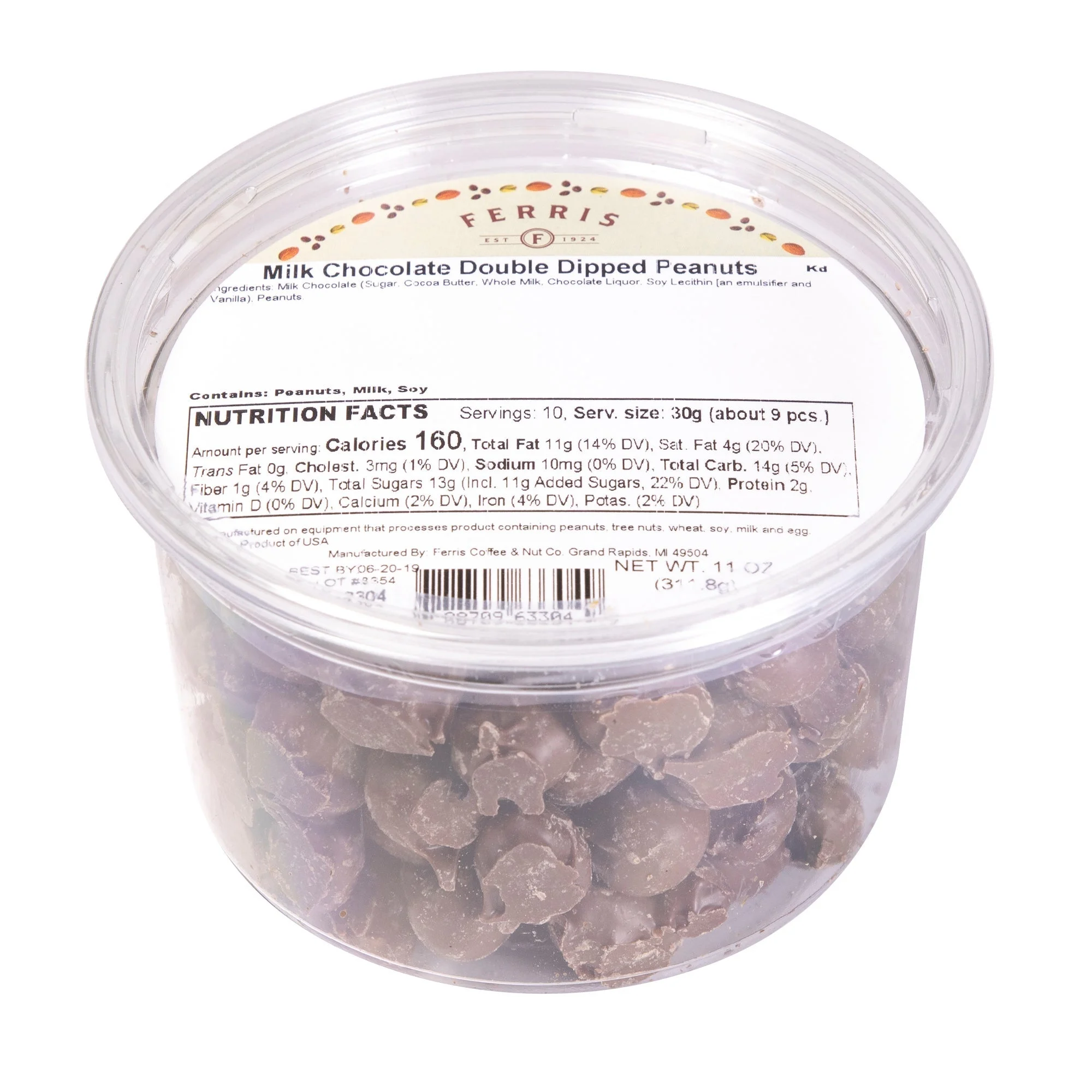 Peanuts, Double Dipped, Chocolate, in Deli Cup,12 - 11 OUNCE