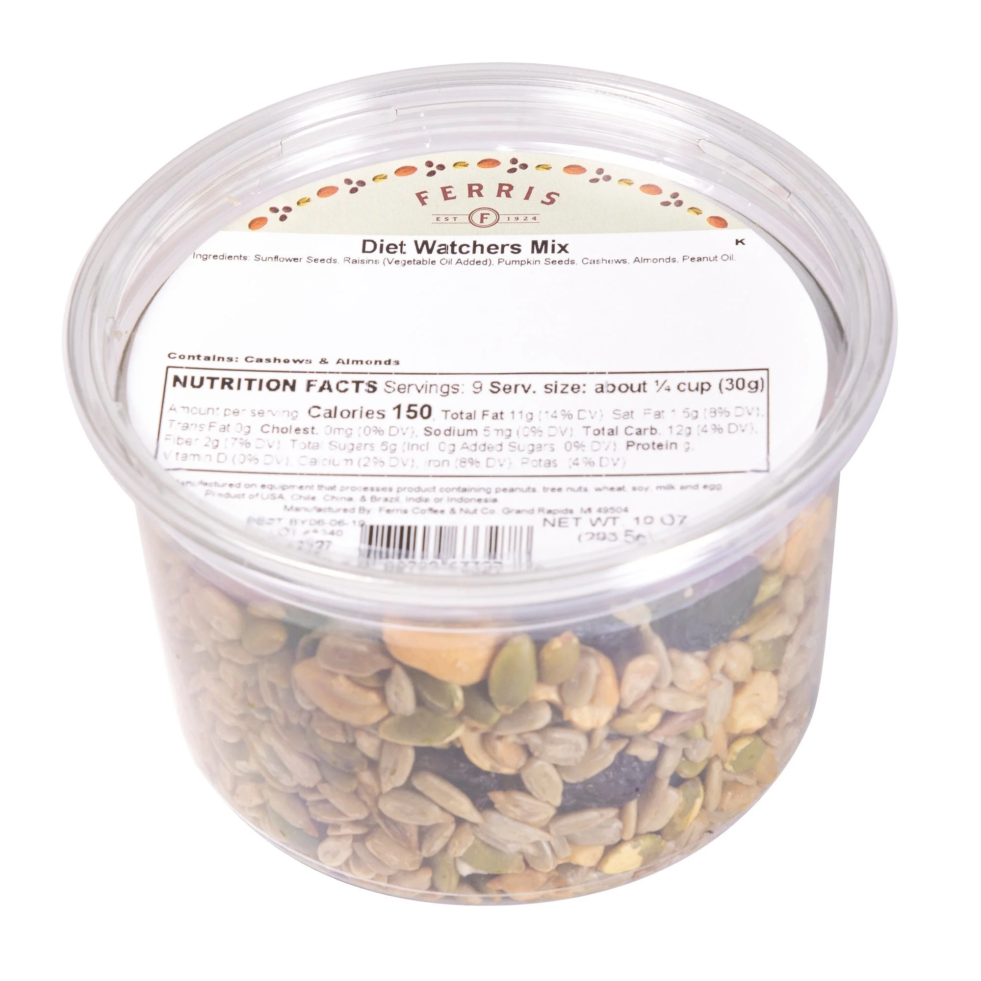 Trail Mix, Fruit & Nut, Diet Watchers,12 - 10 OUNCE