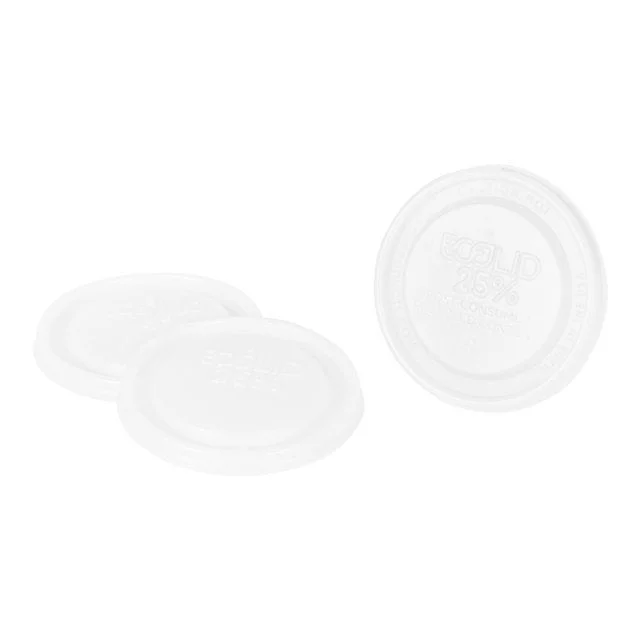Lids, Plastic, White, Recycled, For 8 Ounce Soup Container,1 - 1000 COUNT