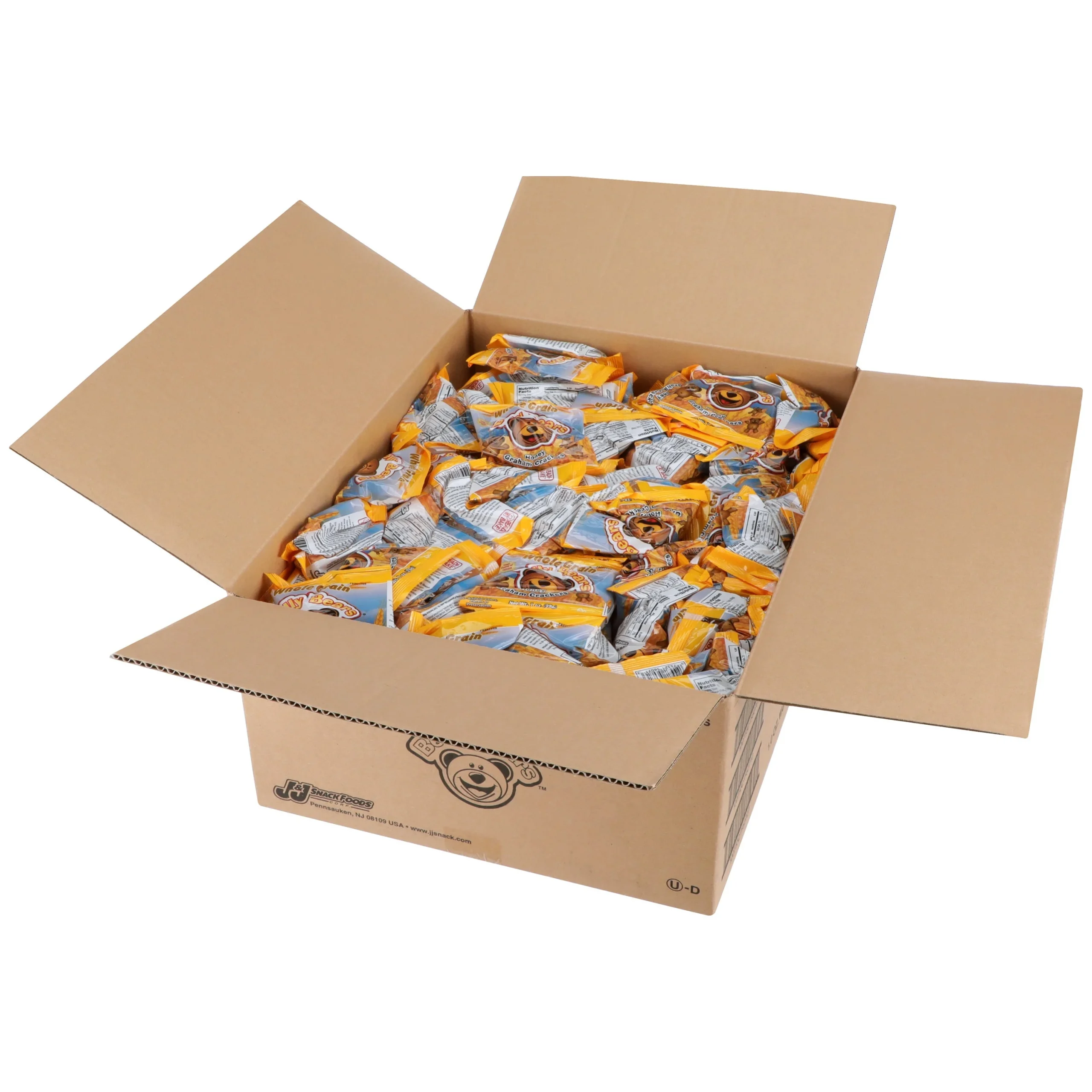 Crackers, Graham, Honey, Whole Grain, Bear-Shaped, Individually-Wrapped, 1 Ounce,1 - 200 COUNT