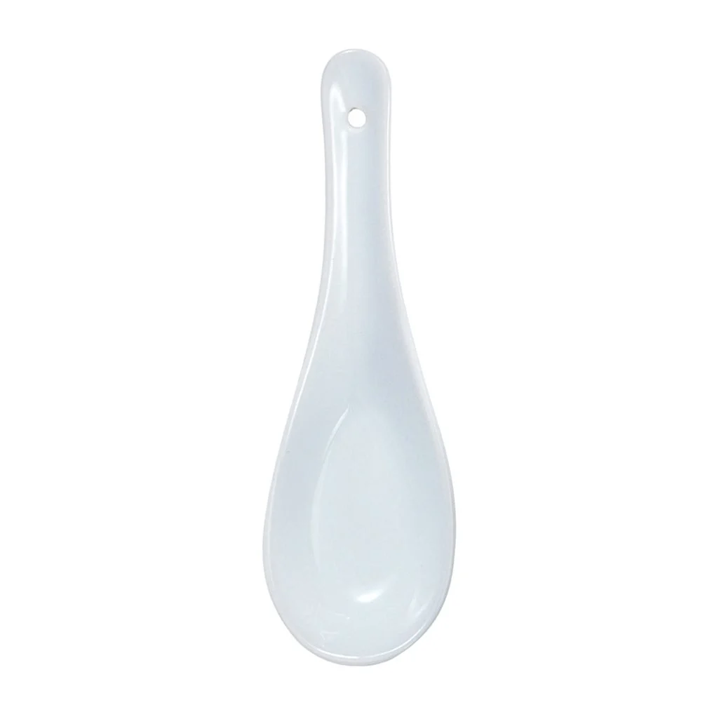 Spoons, Soup, Chinese, White,12 - 1 EACH