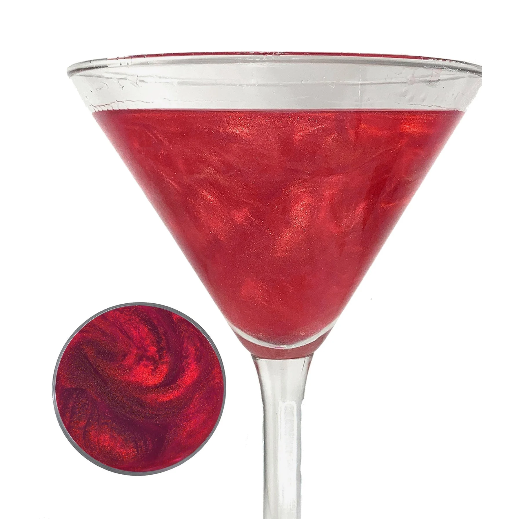 Glitter, Cocktail, All-Natural, Red,12 - 5 Gram Avg