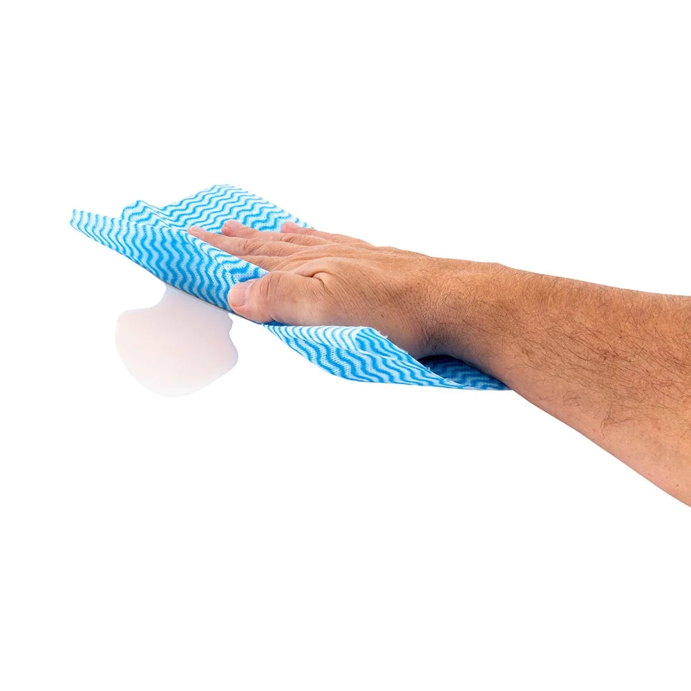 Wipers, Foodservice, Antimicrobial, Blue, 23.5 x 11.75 Inch,100 - 1 EACH