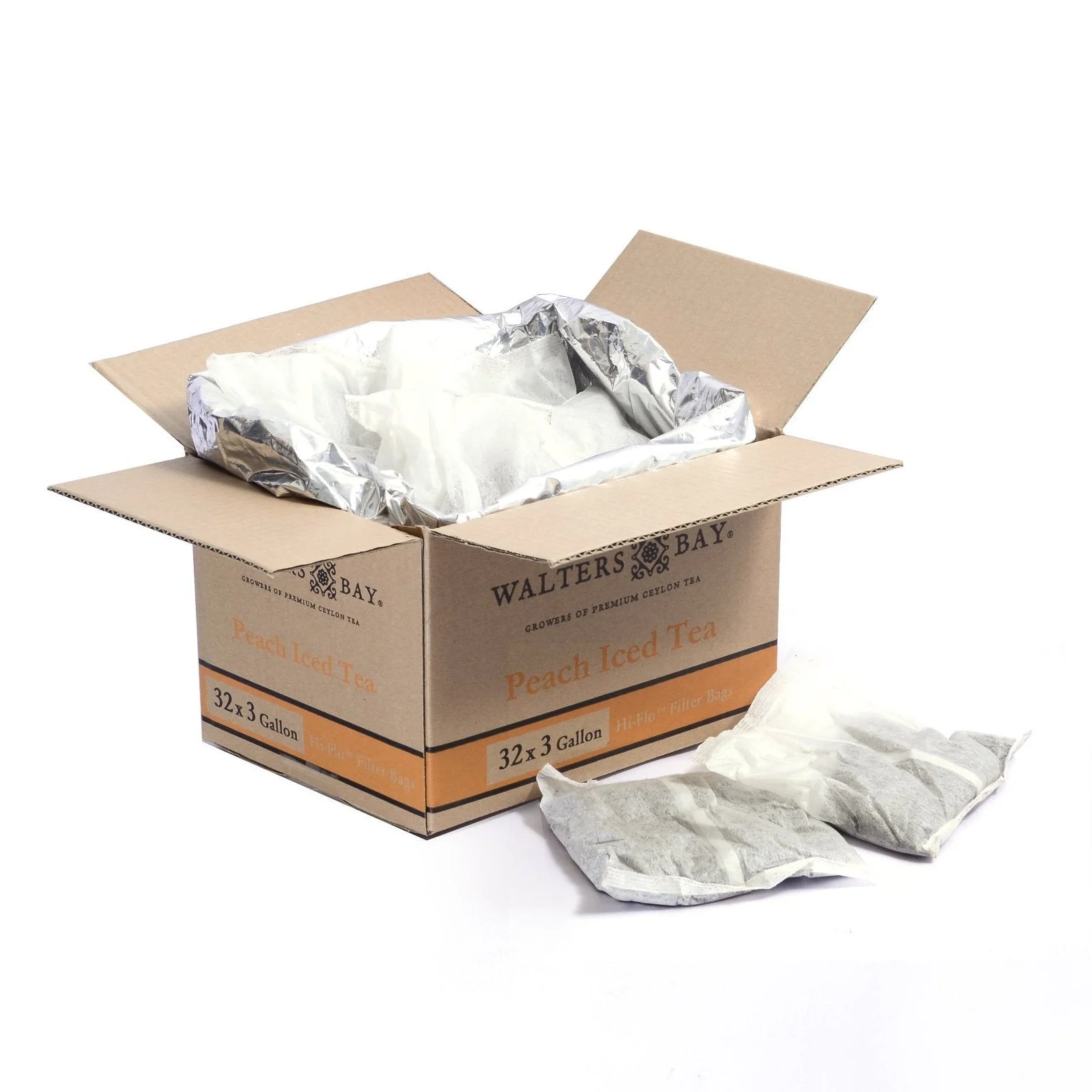 Iced Tea, Peach, Filter Bag,32 - 3 GALLON