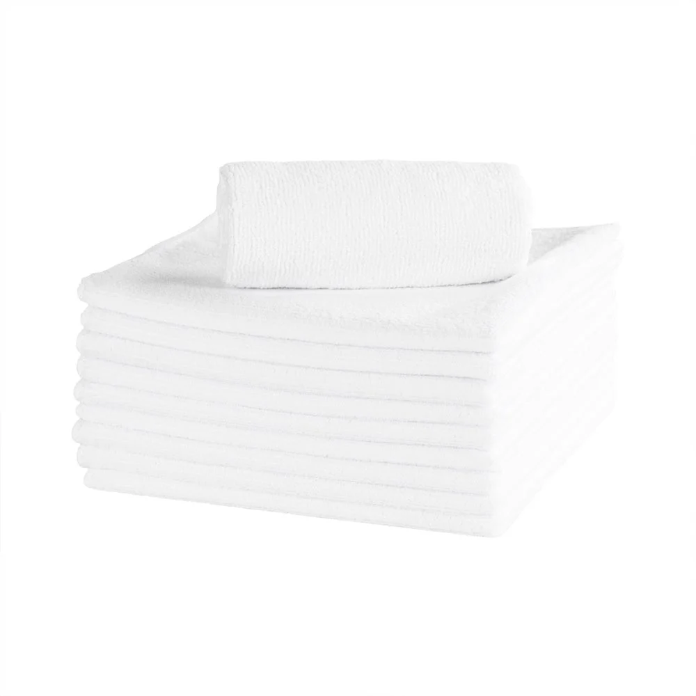 Cloths, Microfiber, White, 16 x 16 Inch,1 - 100 COUNT