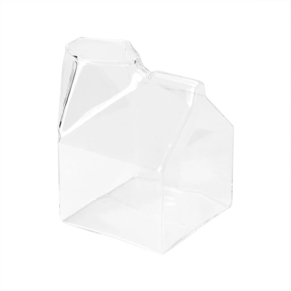 Cups, Glass, 12 Ounce, Clear, Milk Carton-Shaped, 3.25 x 2.75 x 4 Inch,1 - 1 EACH