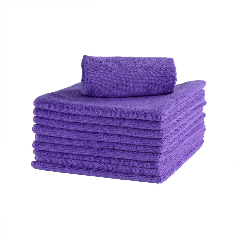 Cloths, Microfiber, Purple, 16 x 16 Inch,1 - 100 COUNT