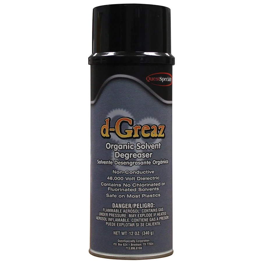 Degreaser, d-Limonene, Aerosol Solvent, 48000 Volt Dielectric, Non-Chlorinated,12 - 12 OUNCE