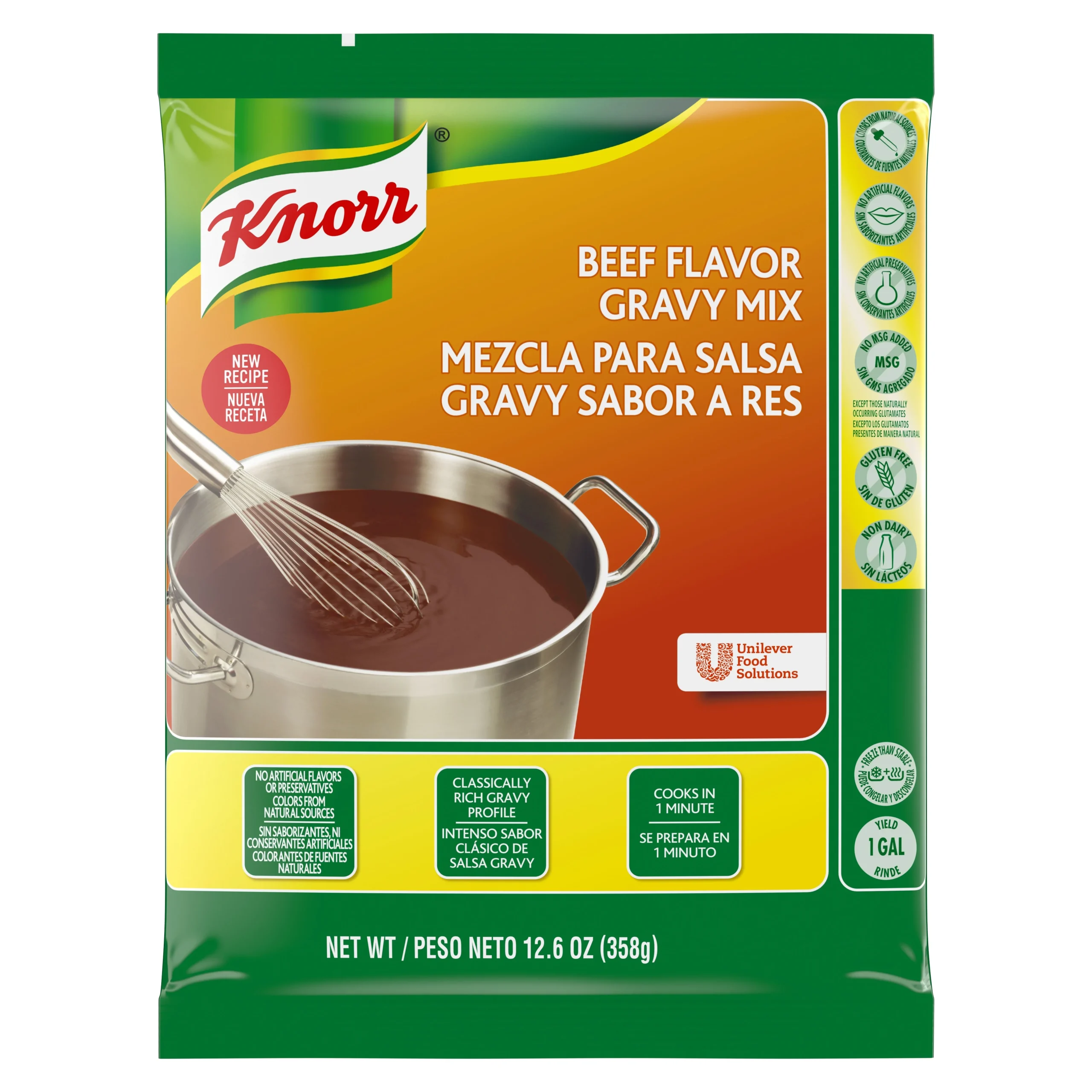 Gravy Mix, Beef-Flavor,6 - 12.66 OUNCE