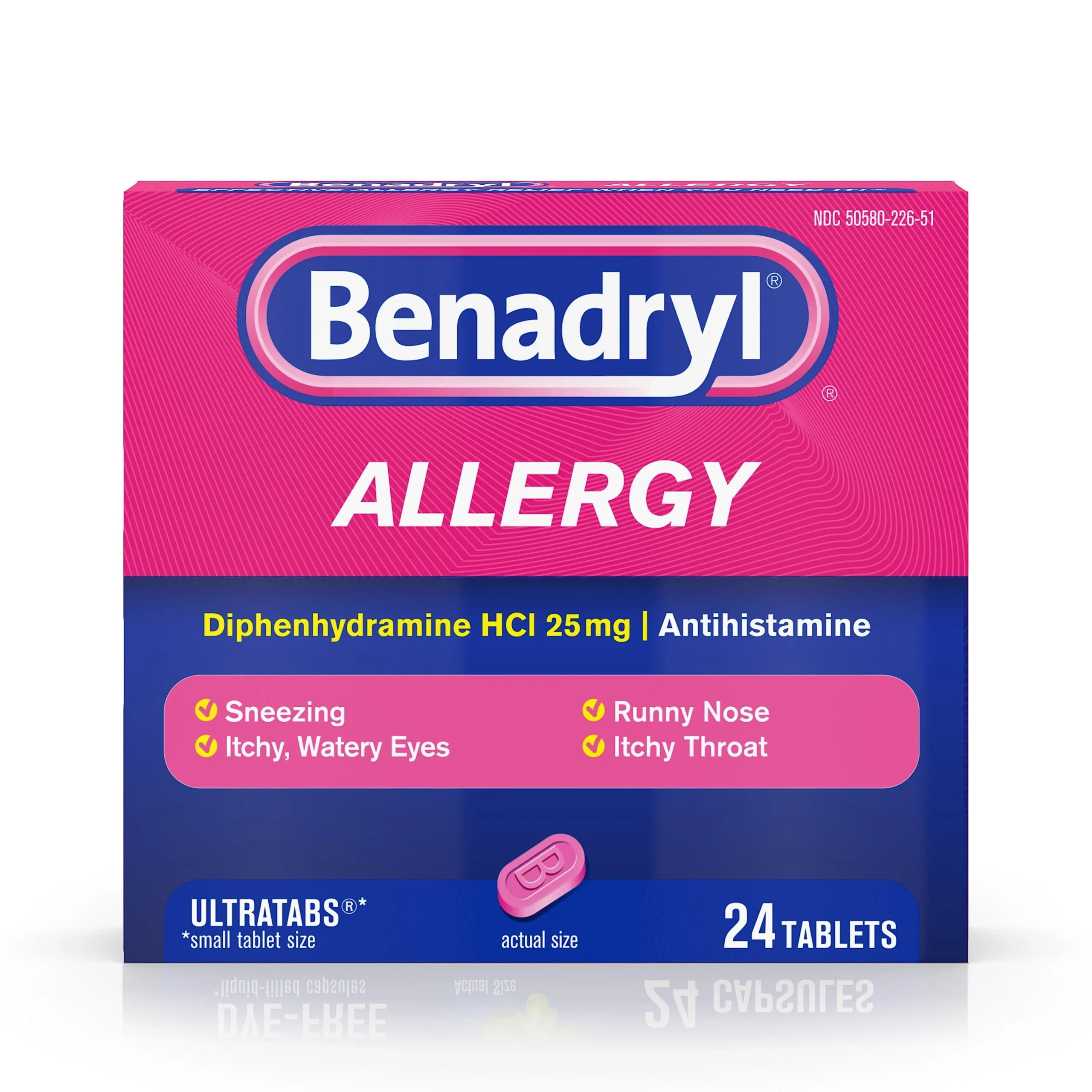 Supplements, Benadryl, Tablets,24 - 24 COUNT