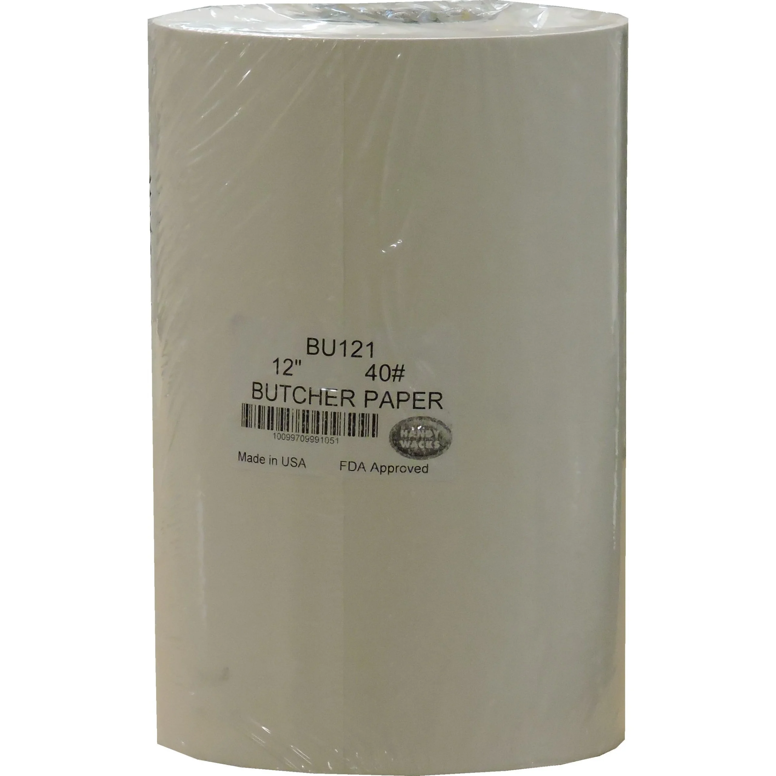 Paper Roll, Butcher, 12 Inch, White,1 - 900 FOOT