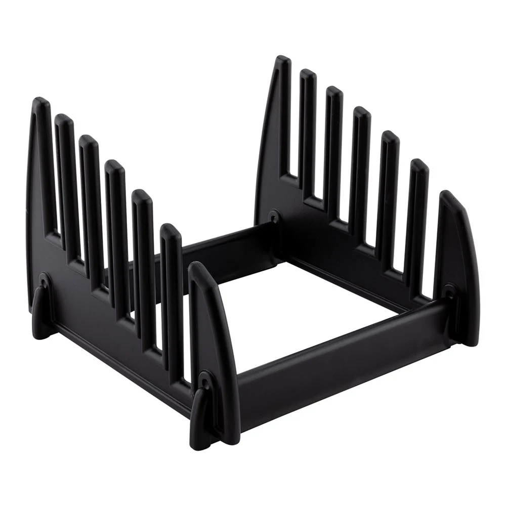Rack, Collapsible, 6-Compartment, 9 x 9 x 6.5 Inch, Black,1 - 1 EACH