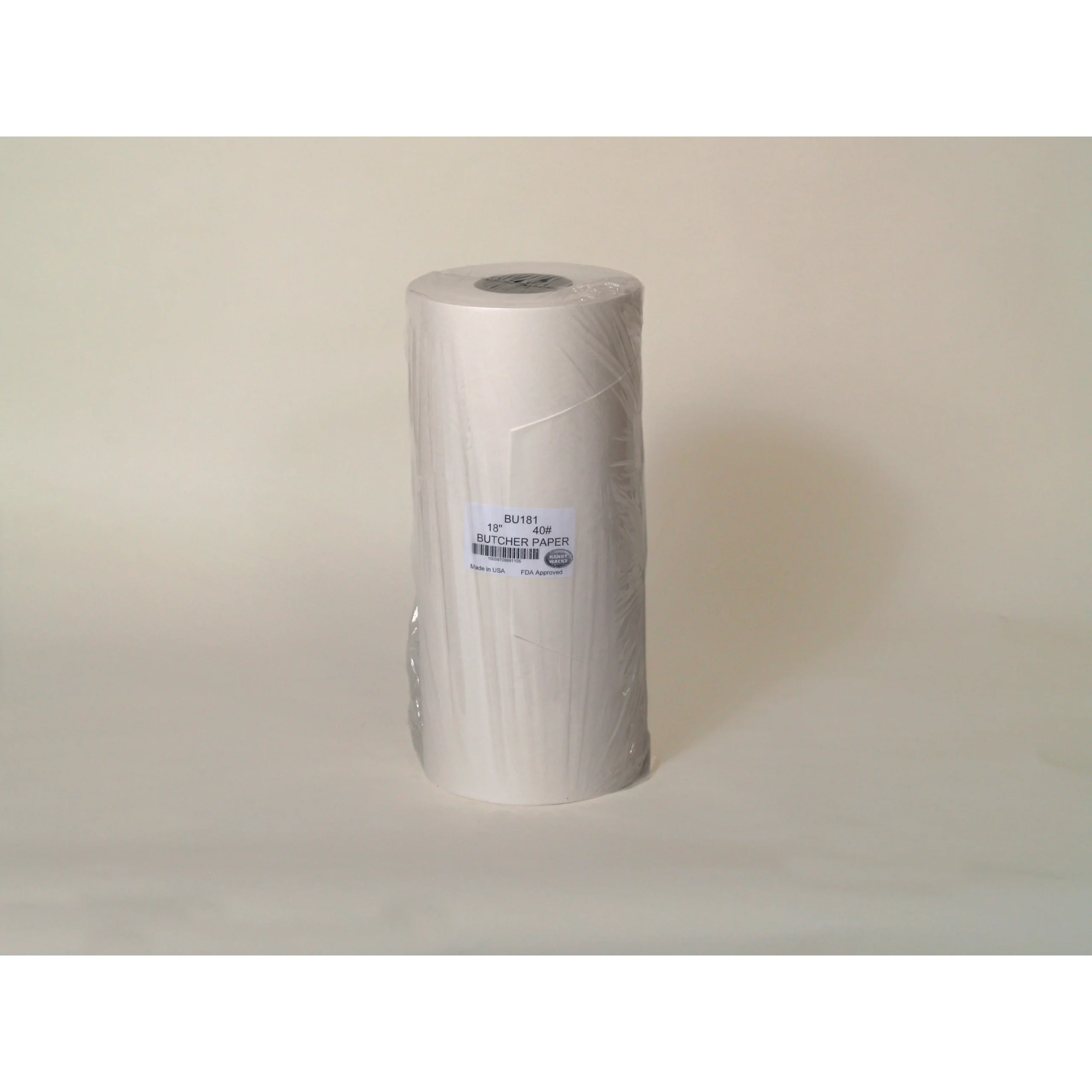 Paper Roll, Butcher, 18 Inch, White,1 - 900 FOOT