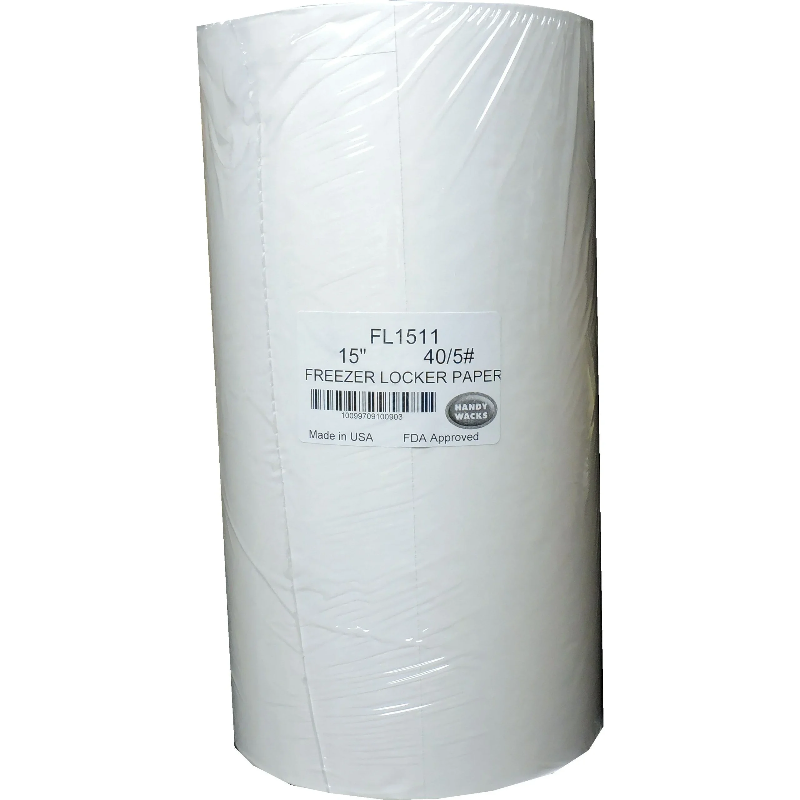 Paper Roll, Freezer, 15 Inch x 1100 Foot, White,1 - 1100 COUNT