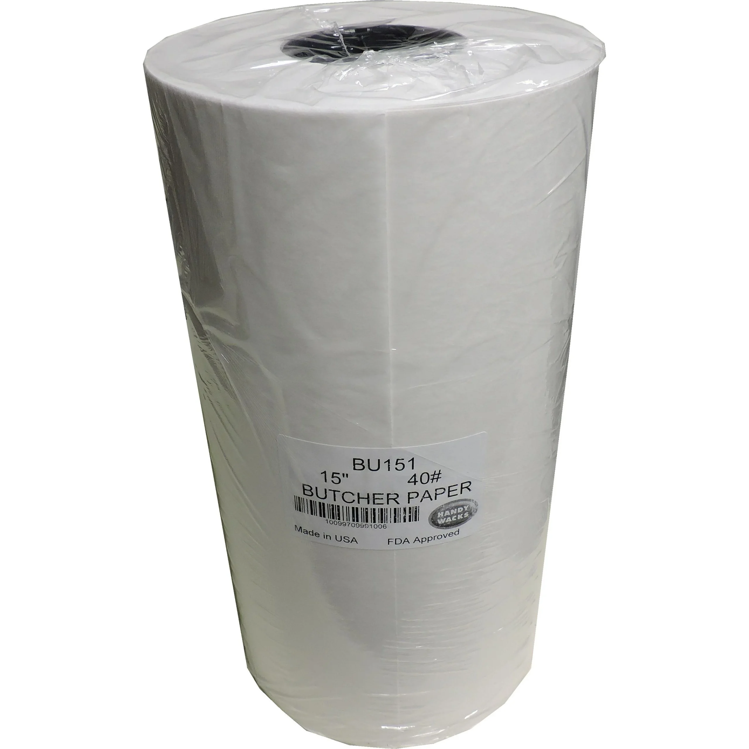 Paper Roll, Butcher, 15 Inch, White,1 - 900 FOOT