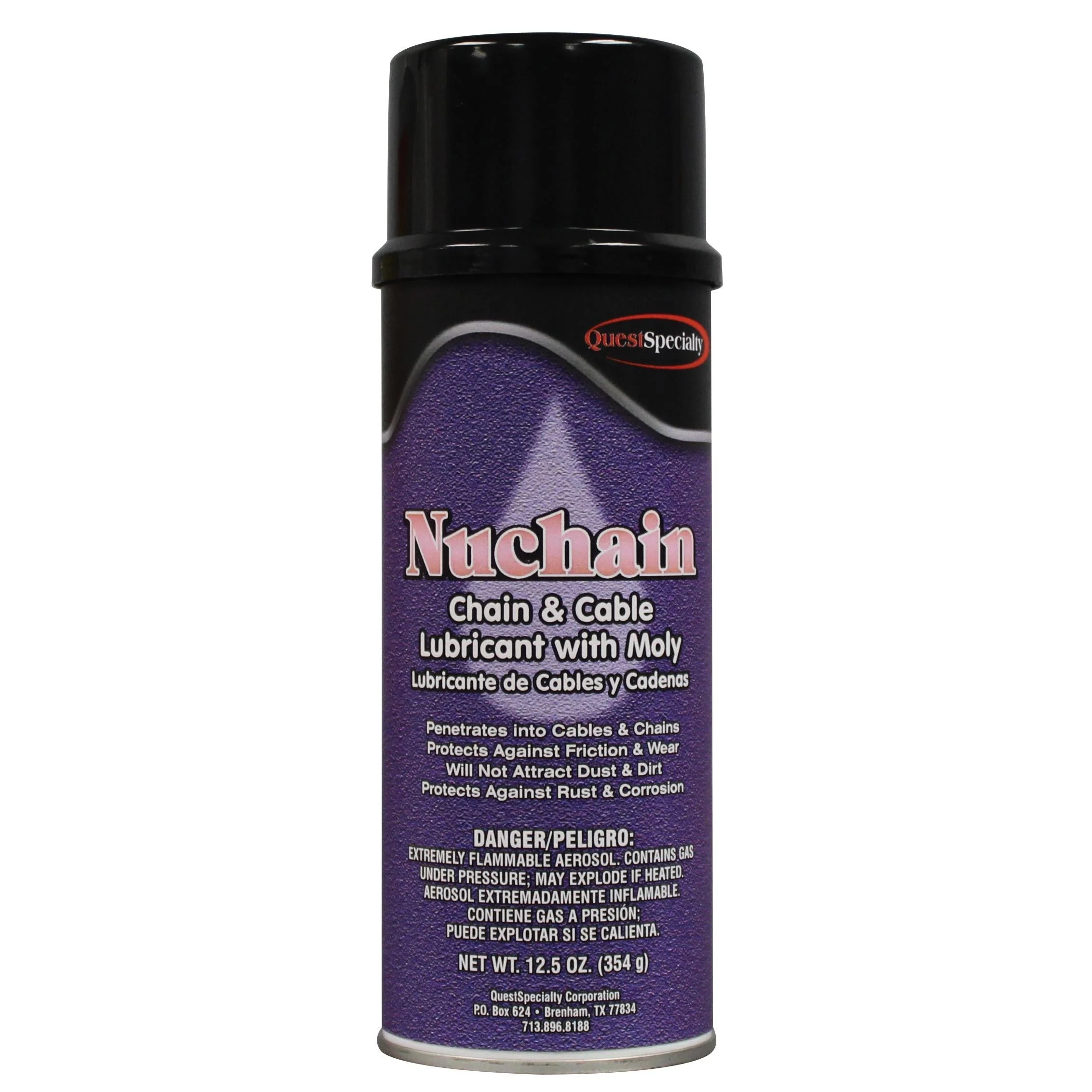 Lubricant, Chain & Cable, Aerosol, with Moly,12 - 12.5 OUNCE