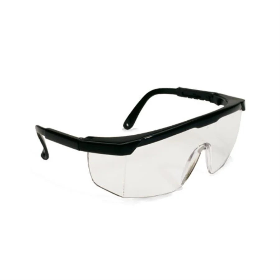 Glasses, Safety, Semi-Rimless, With Black Frame & Clear Lens,1 - 1 EACH