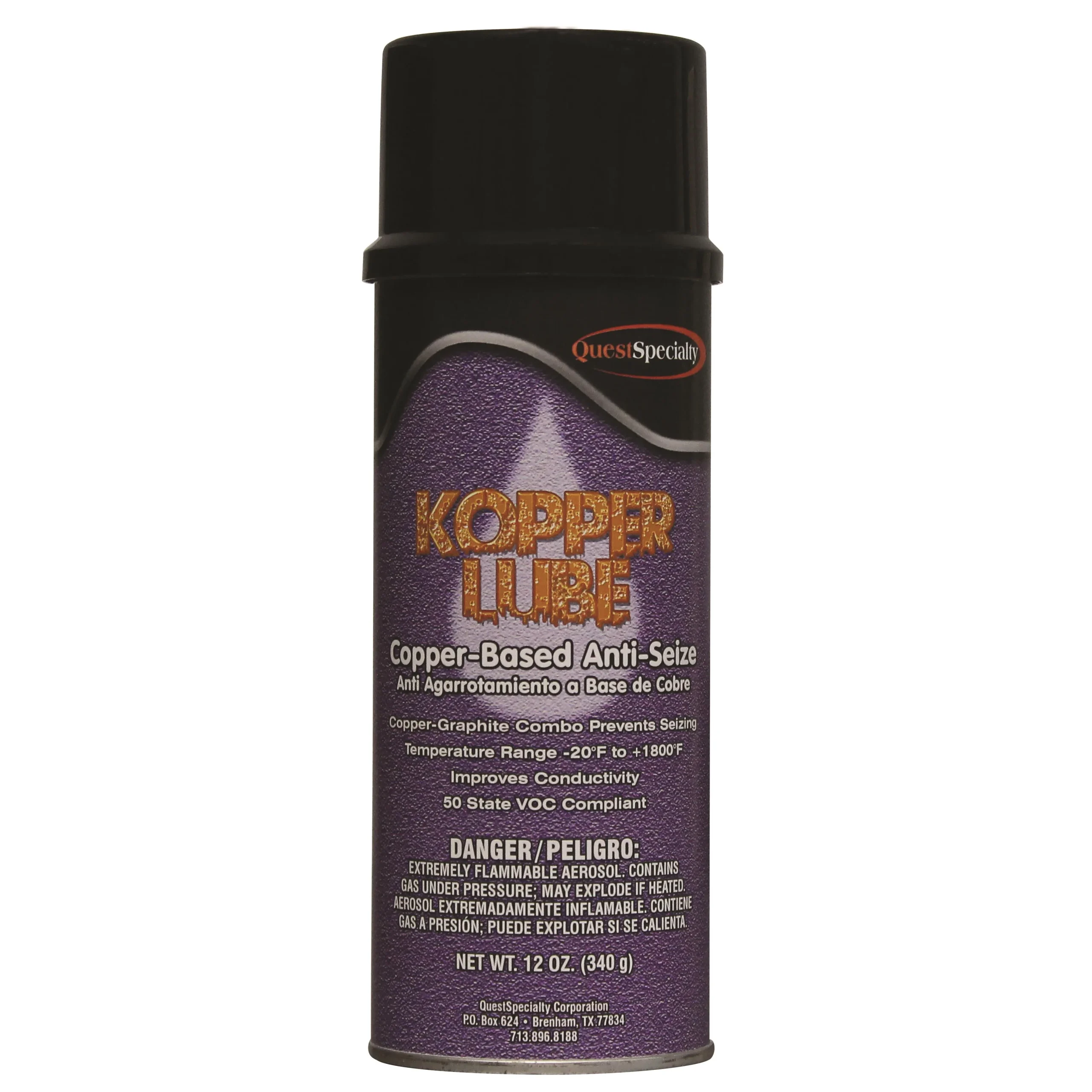 Lubricant, Copper-Based, Anti-Seize Aerosol,12 - 12 OUNCE