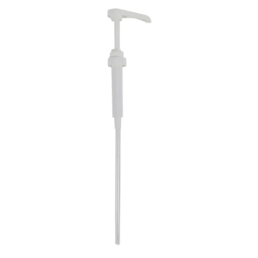 Pump, Syrup, .25 Ounce, White, Plastic,1 - 1 EACH
