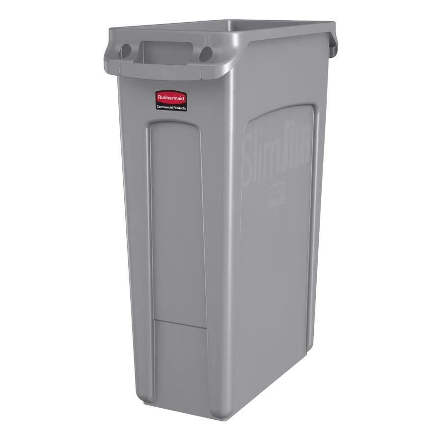Receptacle, Trash, 23 Gallon, Gray,1 - 1 EACH
