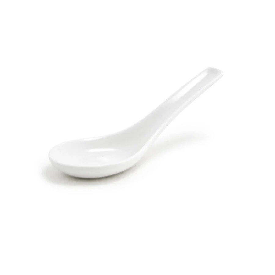 Spoons, Asian, Porcelain, White,12 - 1 EACH