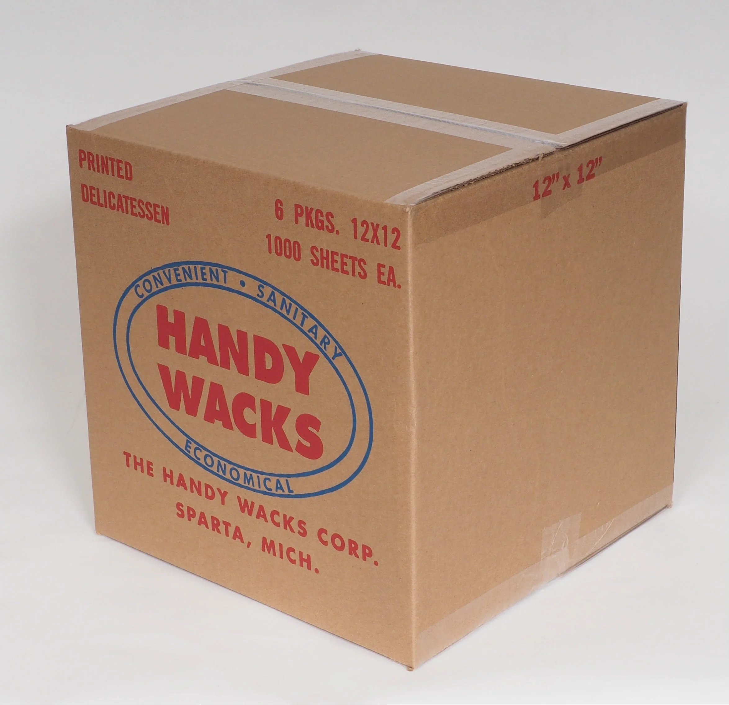 Wraps, Deli, 10 x 10 Inch, Blue Checker,6 - 1000 COUNT
