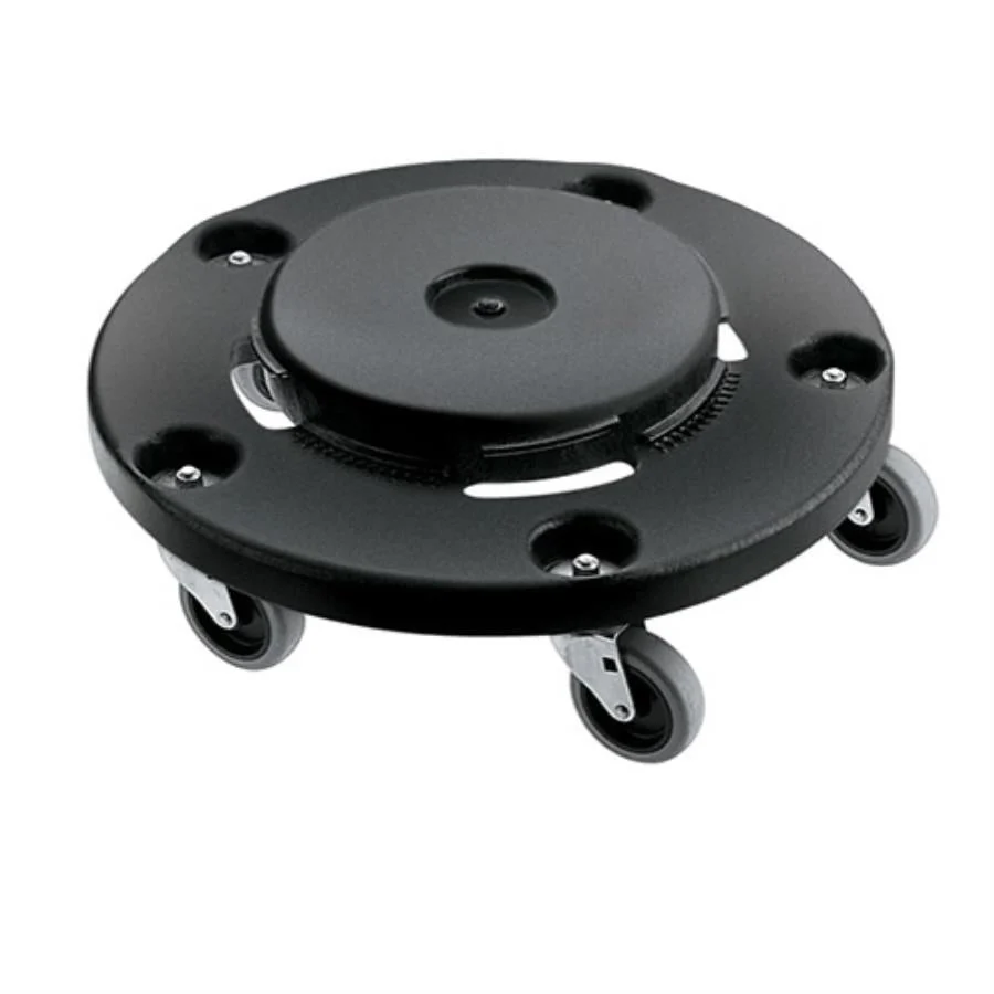 Dolly, Trash Receptacle, Heavy Duty, Black,1 - 1 EACH