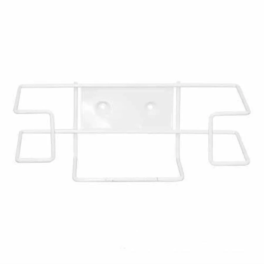 Dispenser, Glove, White, Vinyl Coated Stainless Steel, Wall Mount, with Screws,1 - 1 EACH