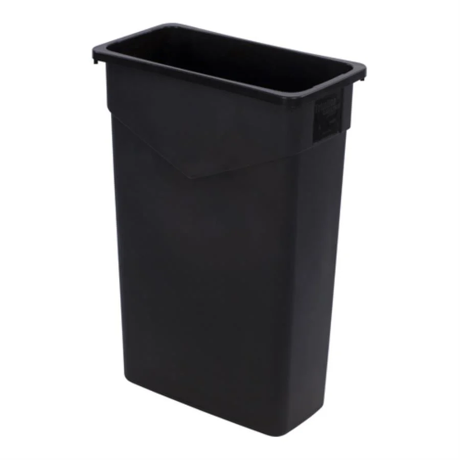 Receptacle, Trash, 23 Gallon, Rectangular, Black, 11 x 20 x 30 Inch,1 - 1 EACH