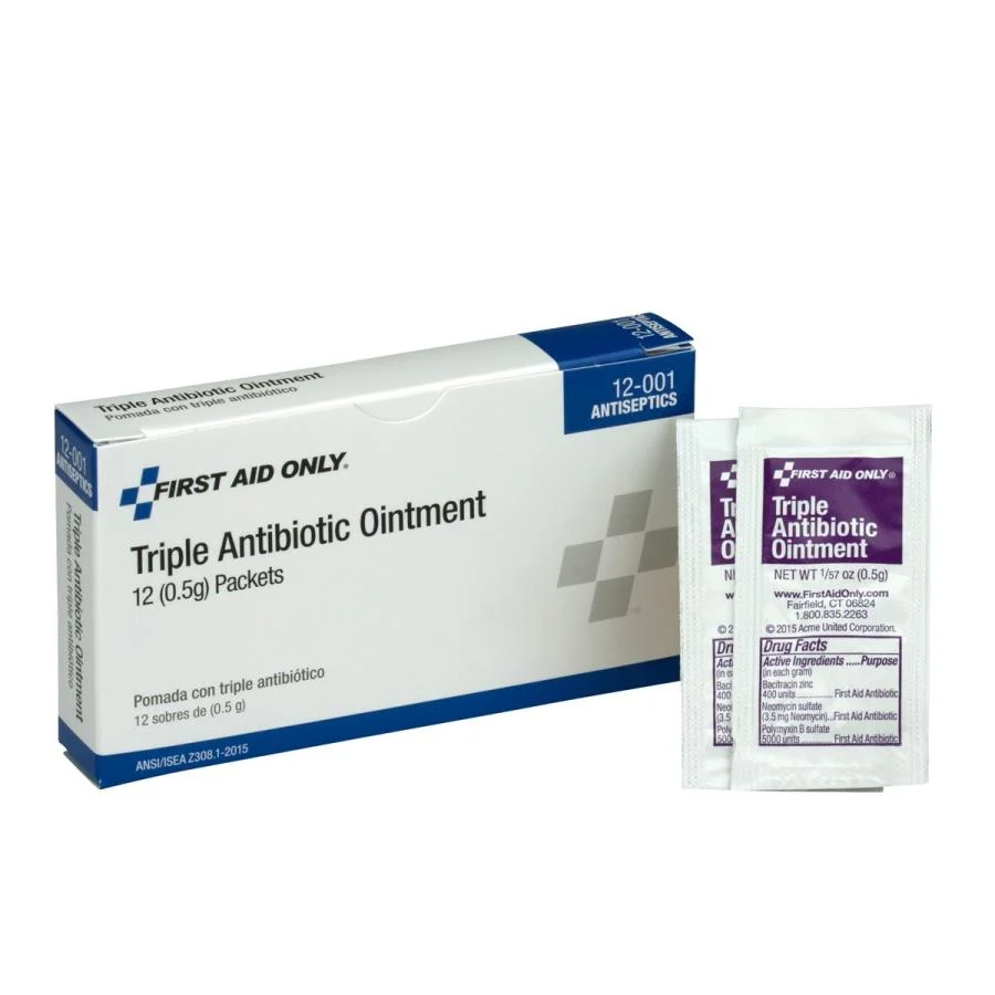 Ointment, Antibiotic,12 - 0.5 Gram Avg