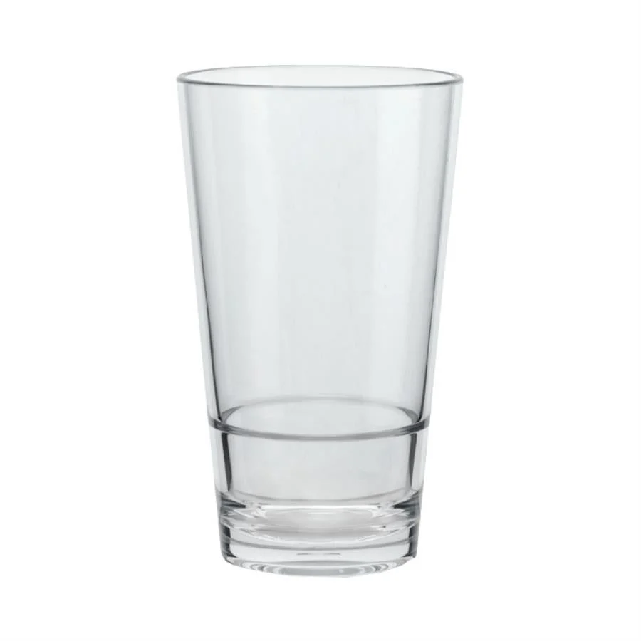 Glasses, Pint, Revo Stackable, 16 Ounce, Clear, Plastic,24 - 1 EACH