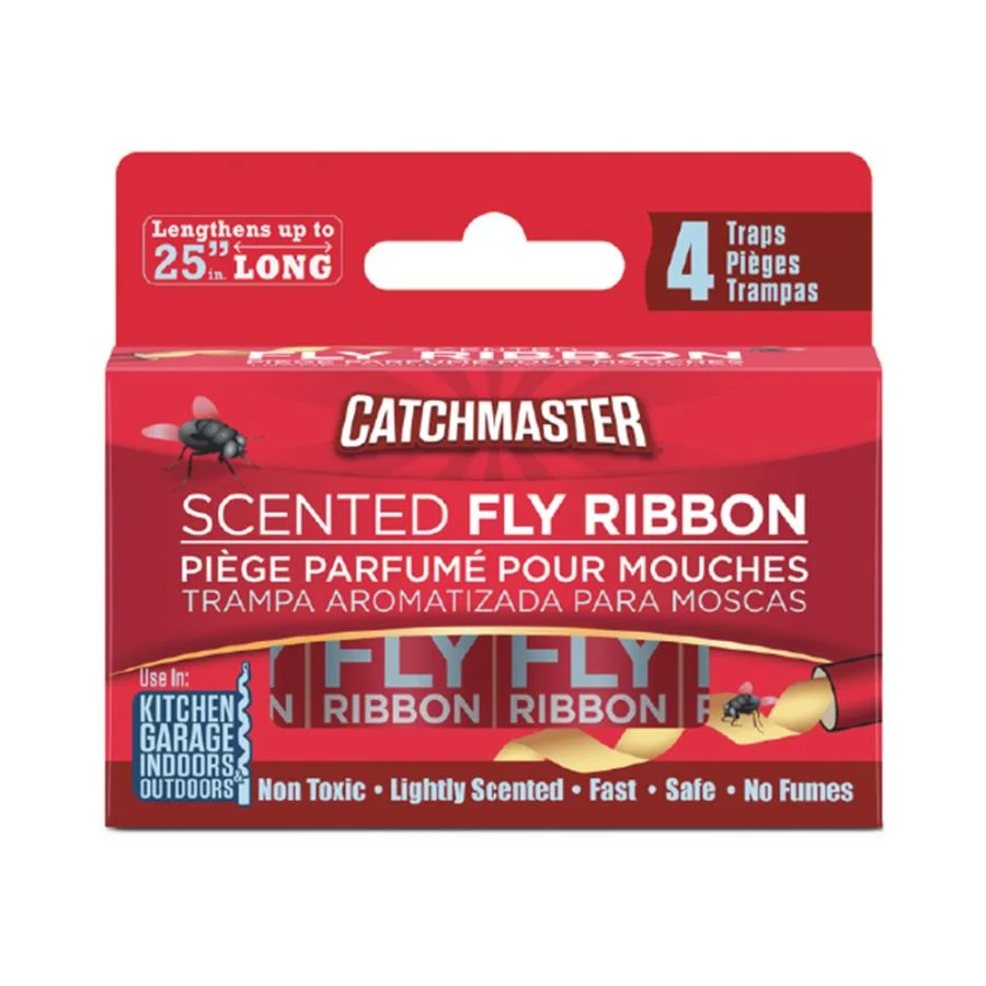 Insect Killer, Fly Trap, Paper Ribbon, Scented, Indoor/Outdoor,4 - 1 EACH